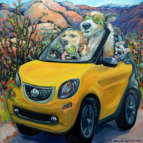 Fully Charged Black Modern Wood Framed Art Print with Double Matting by Townsend, CR