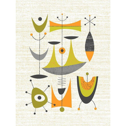 Bombshelter Bash No. 2 Gold Ornate Wood Framed Art Print with Double Matting by Theodore, James