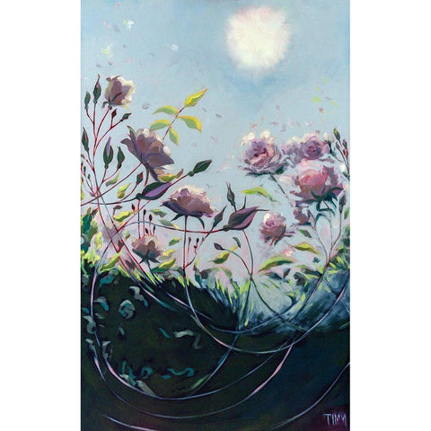 Deep Communication Black Modern Wood Framed Art Print by Timmerman, Lisa