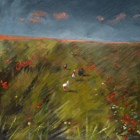 The Long Walk Home Black Modern Wood Framed Art Print with Double Matting by Timmerman, Lisa