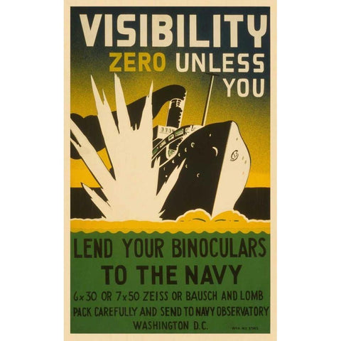 Visibility Zero Black Modern Wood Framed Art Print by Unknown