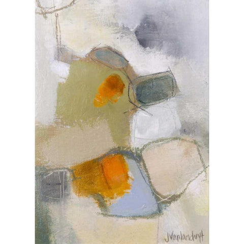 Harbinger Black Modern Wood Framed Art Print with Double Matting by Van Landuyt, Jamie