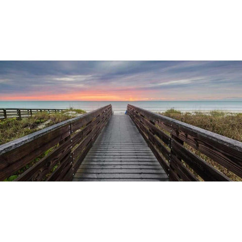 At DayÃ¢â‚¬â„¢s End White Modern Wood Framed Art Print by Vernon, Andrew
