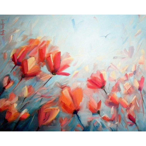 Dreaming in Full Color White Modern Wood Framed Art Print by Van Hart, Holly