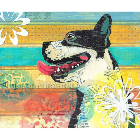 Beast Friend Black Modern Wood Framed Art Print with Double Matting by Verhoeven, Judy