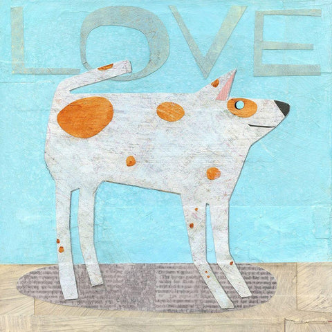 Faithful Friend Black Modern Wood Framed Art Print by Verhoeven, Judy