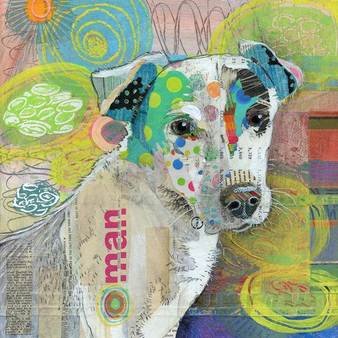 The Ham Man Black Modern Wood Framed Art Print with Double Matting by Verhoeven, Judy