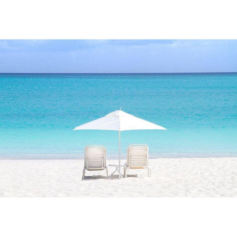 Turks and Caicos Island Black Modern Wood Framed Art Print by Varona, Verne