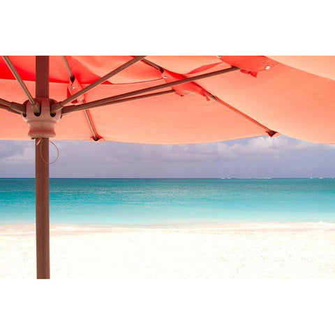 Umbrella Perspective White Modern Wood Framed Art Print by Varona, Verne