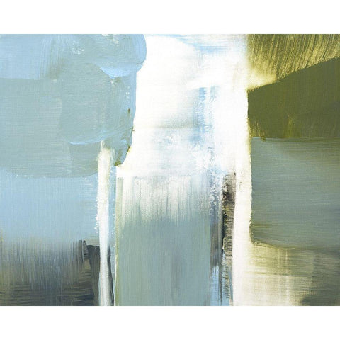 Spatial Composition 13.10.2017 Black Modern Wood Framed Art Print with Double Matting by Villafane, Stephane
