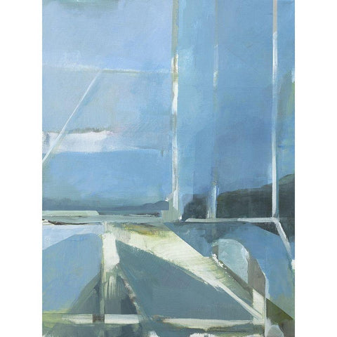 Spatial Composition 31.12.2018 White Modern Wood Framed Art Print by Villafane, Stephane