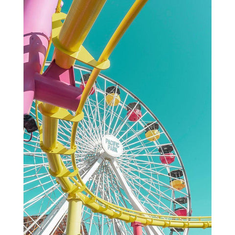 Pacific Wheel II White Modern Wood Framed Art Print by Vargas, Carlos