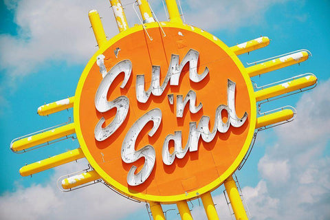 Sun n Sand  No. 2 Black Ornate Wood Framed Art Print with Double Matting by Vargas, Carlos