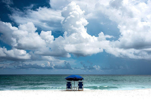 Just Us Two White Modern Wood Framed Art Print with Double Matting by Varona, Verne