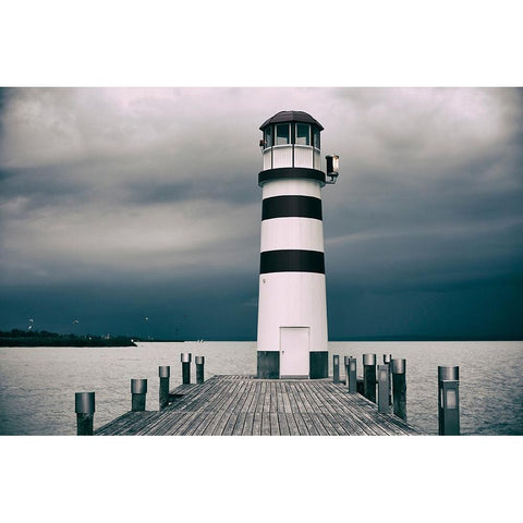Before The Storm Black Modern Wood Framed Art Print by Vitomirov, Igor