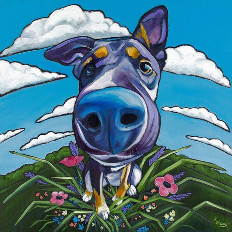 Head in the Clouds Gold Ornate Wood Framed Art Print with Double Matting by Wronski, Kathryn