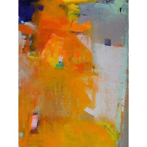 Convergence White Modern Wood Framed Art Print by Wakefield, Martha