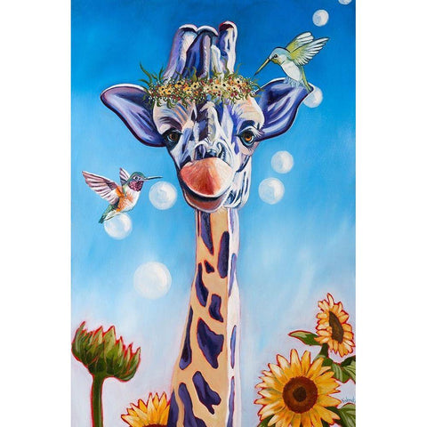 Friends In High Places White Modern Wood Framed Art Print by Wronski, Kathryn