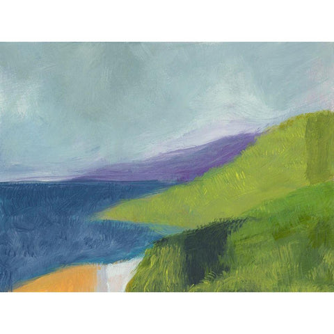 PCH 1 Central Coast Black Modern Wood Framed Art Print with Double Matting by Weiss, Jan