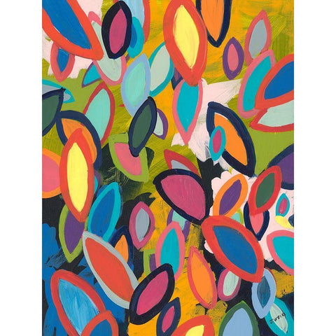 Forest Floor No. 2 Black Modern Wood Framed Art Print by Weiss, Jan