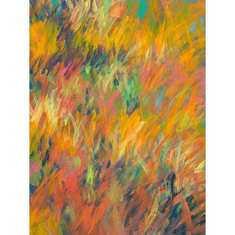 In My Meadow Black Modern Wood Framed Art Print with Double Matting by Weiss, Jan