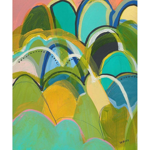 Break On Through No. 1 Black Modern Wood Framed Art Print by Weiss, Jan