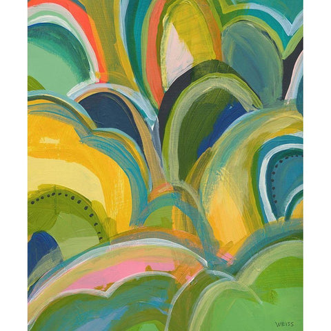 Break On Through No. 2 Black Modern Wood Framed Art Print by Weiss, Jan