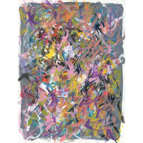 Inside Out No. 1 Black Modern Wood Framed Art Print with Double Matting by Weiss, Jan