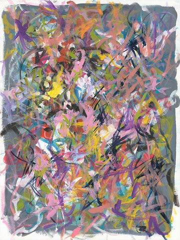 Inside Out No. 1 White Modern Wood Framed Art Print with Double Matting by Weiss, Jan