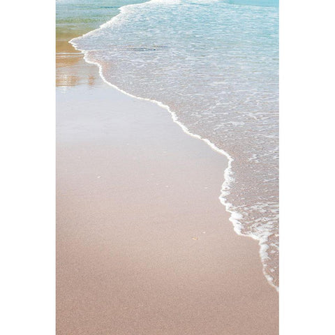 White Oceans 51 Black Modern Wood Framed Art Print by Winstanley, Ian