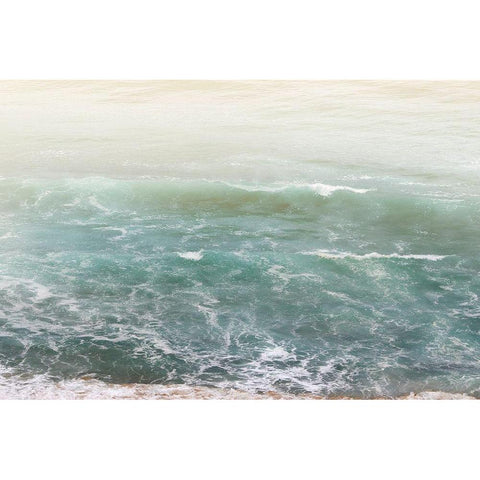 White Oceans 4 Black Modern Wood Framed Art Print by Winstanley, Ian