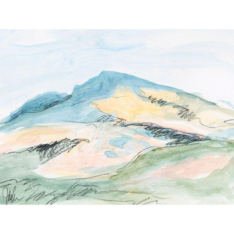 Mt. Diablo No. 2 Gold Ornate Wood Framed Art Print with Double Matting by Weiss, Jan