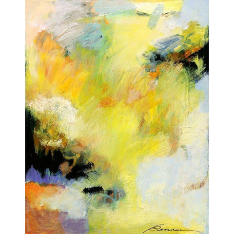 Radiance Black Modern Wood Framed Art Print with Double Matting by Wild, Beau