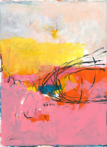All Was Said and Done No. 2 White Modern Wood Framed Art Print with Double Matting by Weiss, Jan