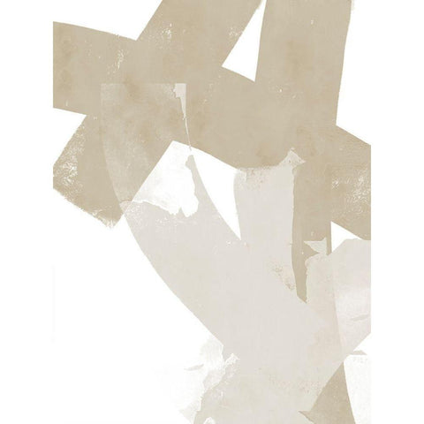 Modern Neutrals No. 2 Gold Ornate Wood Framed Art Print with Double Matting by Wong, Brandon