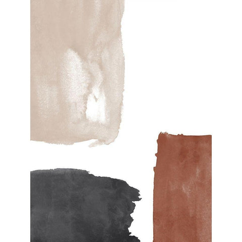 Terracotta No. 2 Black Modern Wood Framed Art Print by Wong, Brandon