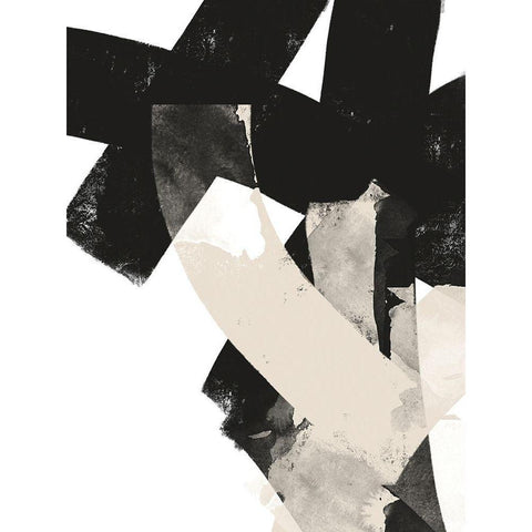 Nordic No. 2 White Modern Wood Framed Art Print by Wong, Brandon