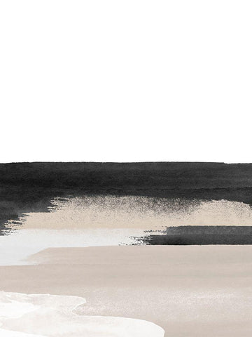 Nordic Landscape No. 2 White Modern Wood Framed Art Print with Double Matting by Wong, Brandon