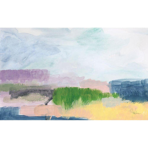 In The Desert Quiet 1 White Modern Wood Framed Art Print by Weiss, Jan