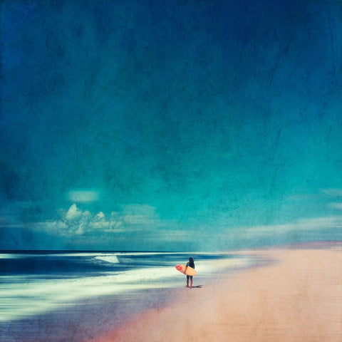 Summer Days No. 1 White Modern Wood Framed Art Print with Double Matting by Wustenhagen, Dirk