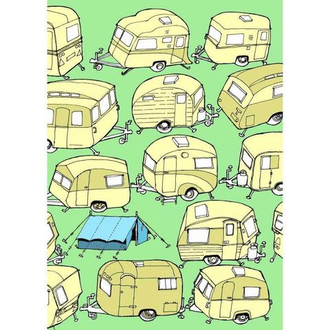 Odd Ones - Tent White Modern Wood Framed Art Print by Wilson, Duncan