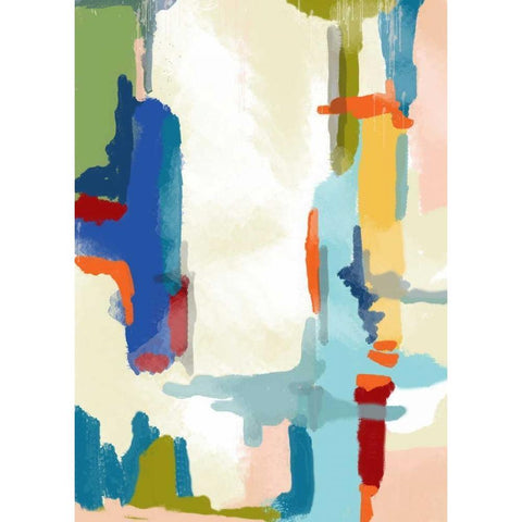 Deconstructed Landscape 1 Black Modern Wood Framed Art Print by Weiss, Jan