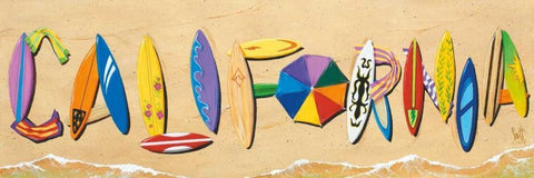 California Black Ornate Wood Framed Art Print with Double Matting by Westmoreland, Scott