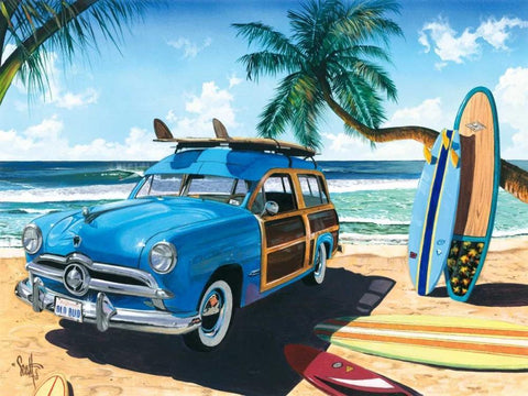 Old Friends Black Ornate Wood Framed Art Print with Double Matting by Westmoreland, Scott