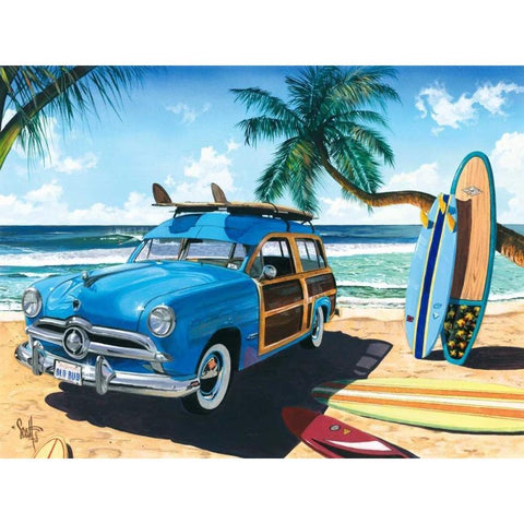 Old Friends Black Modern Wood Framed Art Print with Double Matting by Westmoreland, Scott