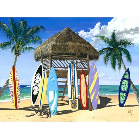 Our Gang White Modern Wood Framed Art Print by Westmoreland, Scott