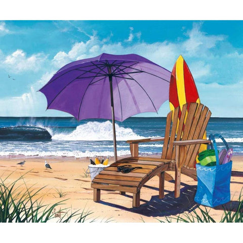 Shore Thing Gold Ornate Wood Framed Art Print with Double Matting by Westmoreland, Scott