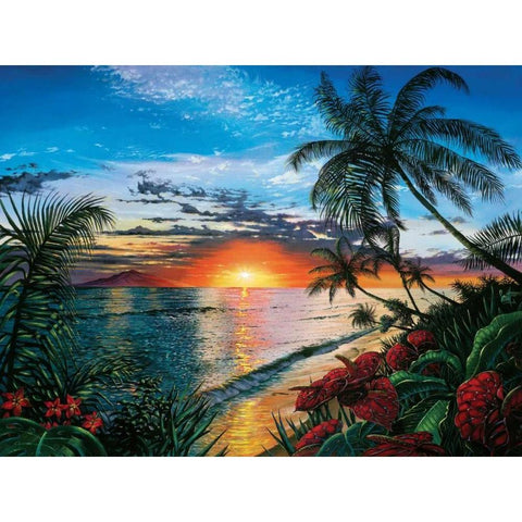 Sunset Serenade Black Modern Wood Framed Art Print by Westmoreland, Scott