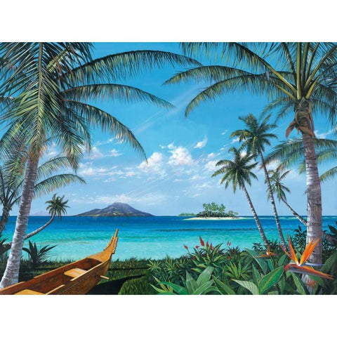 Tropic Travels Black Modern Wood Framed Art Print by Westmoreland, Scott