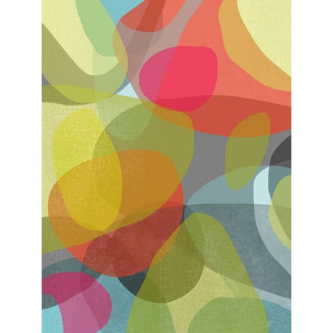 Layered Earth Two Black Modern Wood Framed Art Print by Weiss, Jan